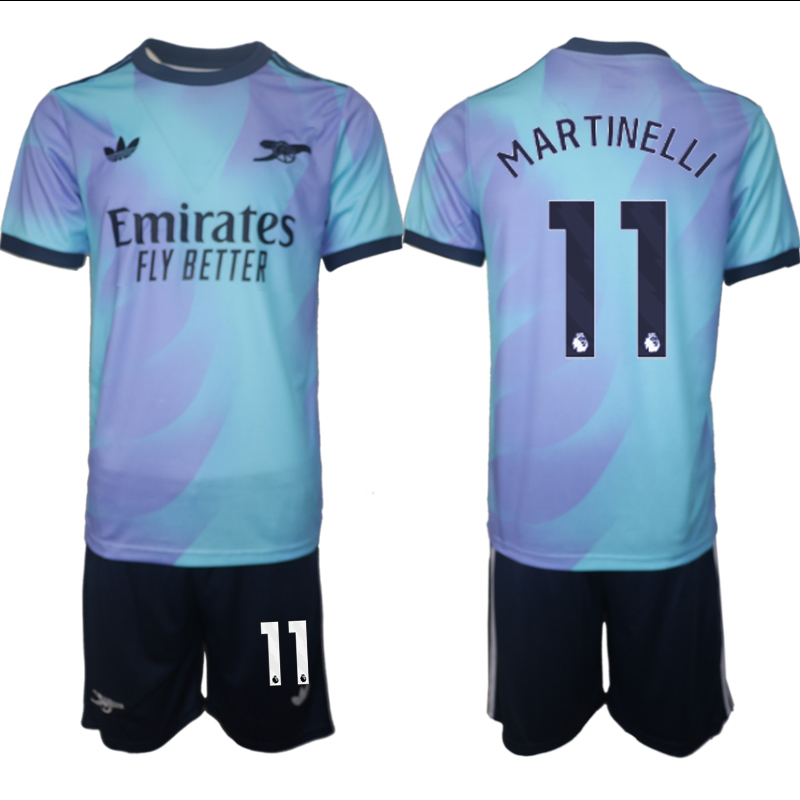 Men 2024-2025 Club Arsenal away Purple blue #11 Soccer Jersey->arsenal jersey->Soccer Club Jersey